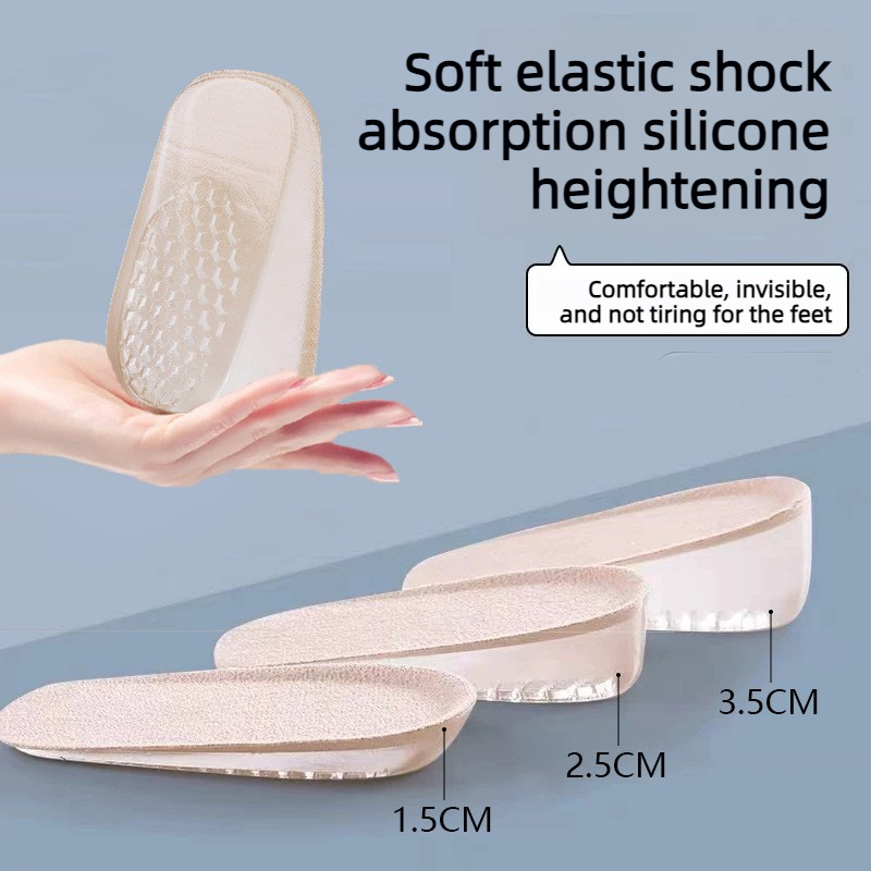 Men Shoes H&M - 1.5/2.5/3.5cm Height Increasing Silicone Insoles Pressure