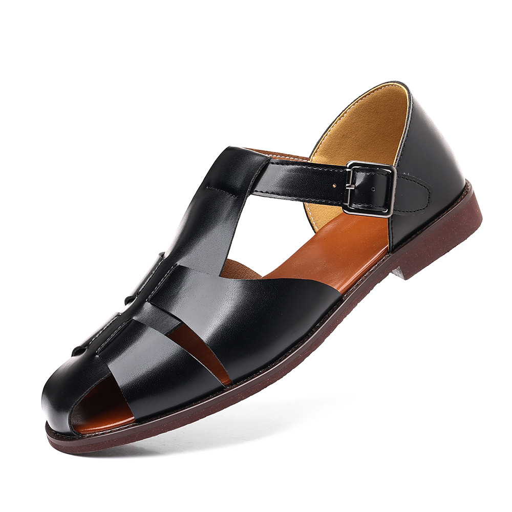 Men Shoes H&M - Men's 2026 Handmade Leather Closed Toe