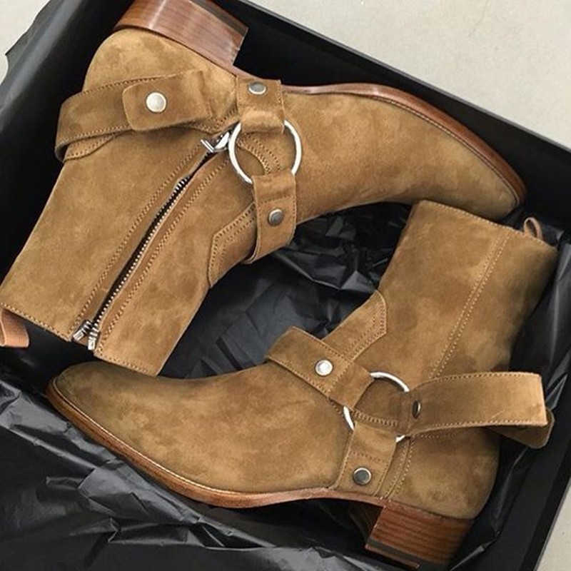 New Brown /Black Suede Leather - đánh giá và giá Men Shoes H&M