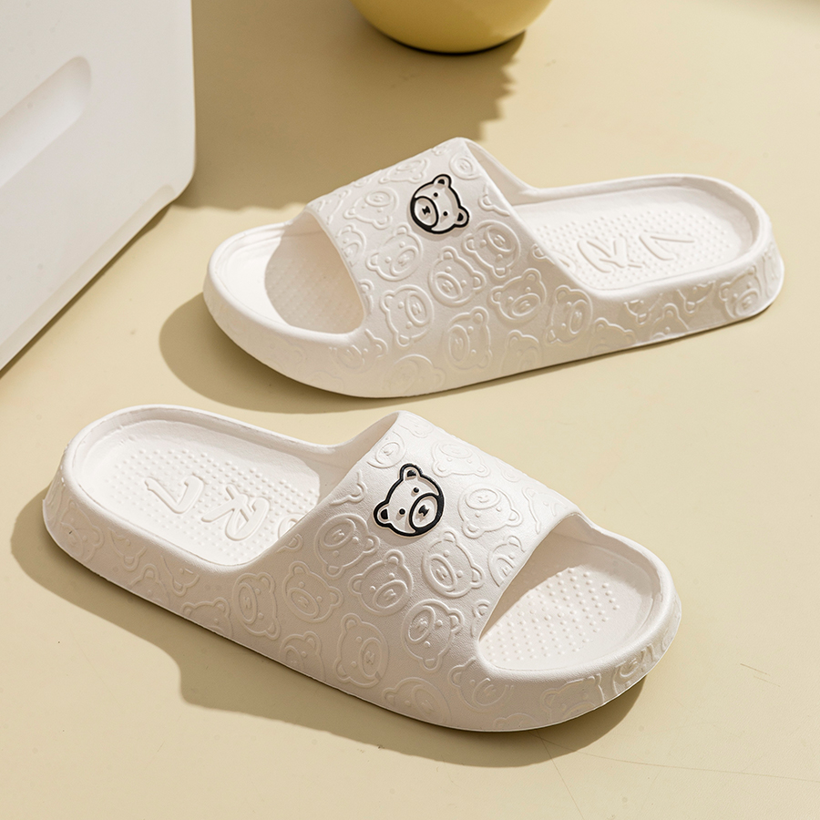 Printting Cute Bear Women Slip - đánh giá và giá Men'S Shoes To Women'S Size
