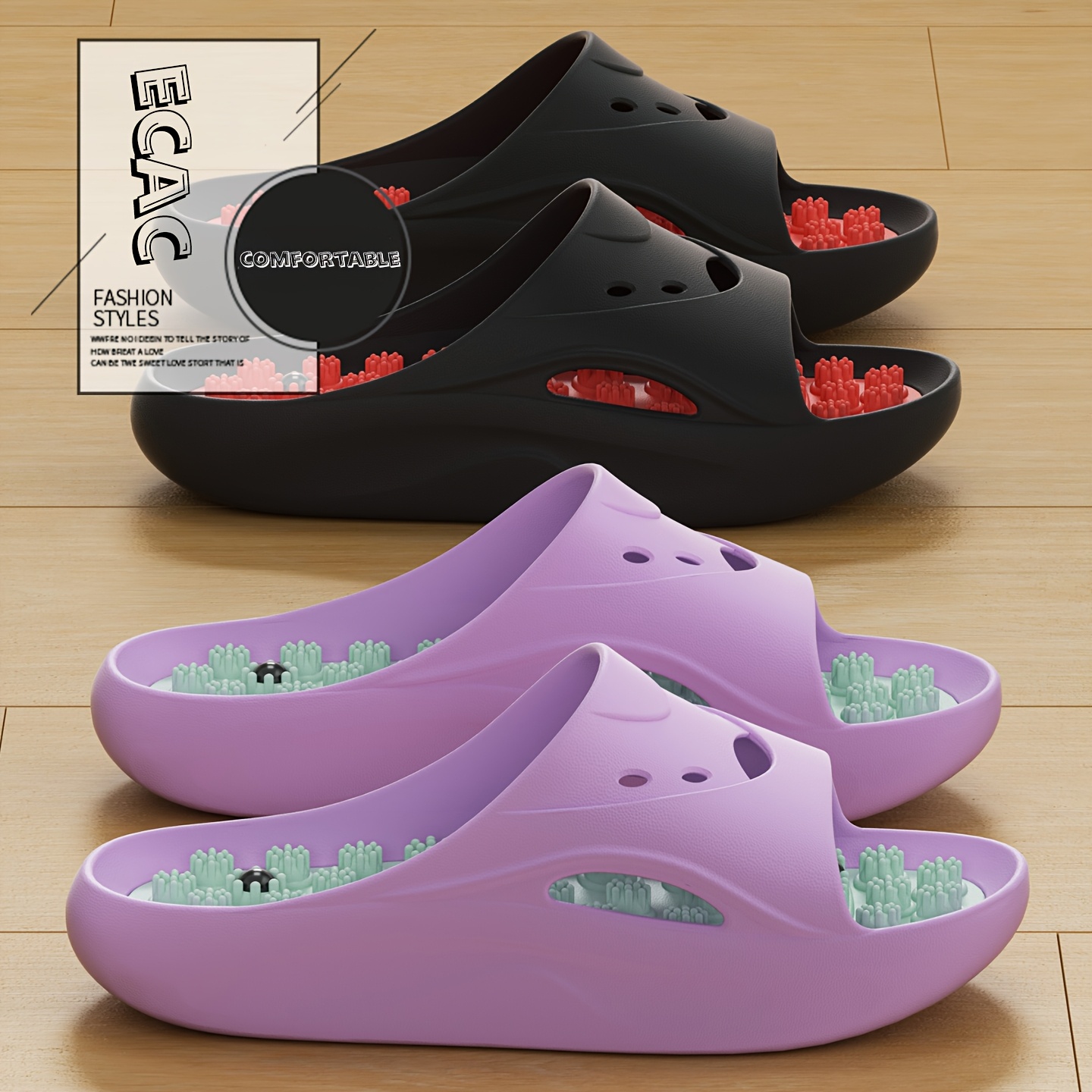 Women Men EVA Massage Slippers - đánh giá và giá Men'S Shoes To Women'S Size