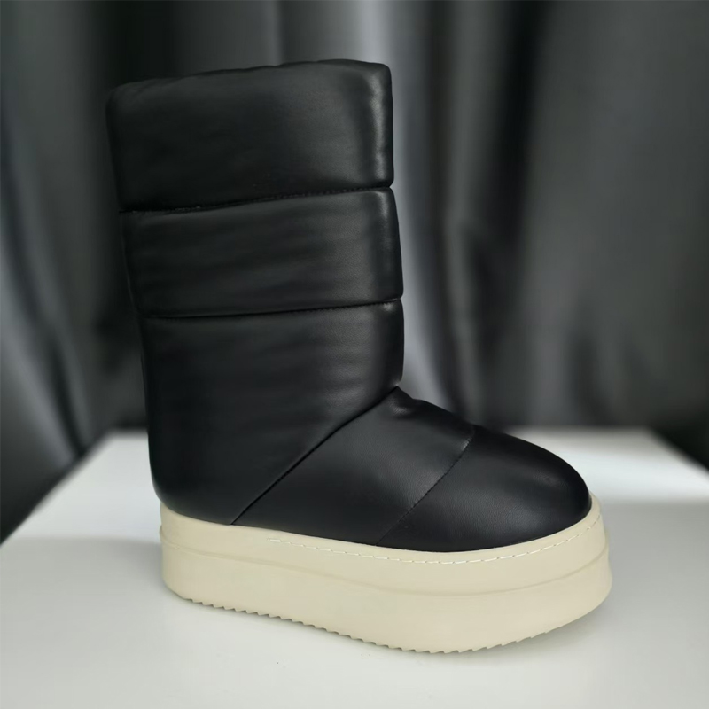 Black Slip-On Platform Puffy S - đánh giá và giá Men Shoes Winter