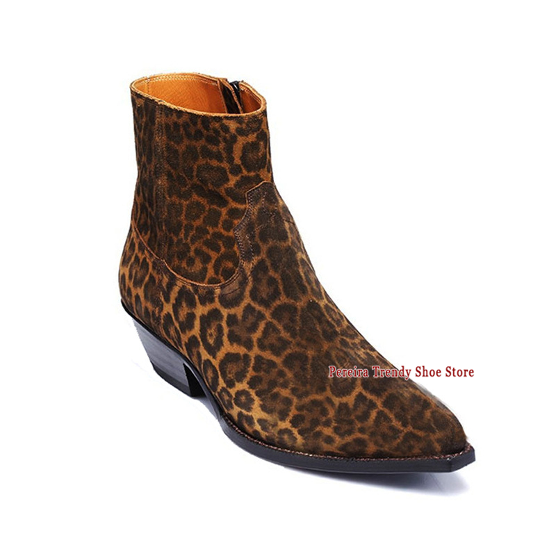 Leopard Print Thick Heel Chels - đánh giá và giá Men Shoes H&M