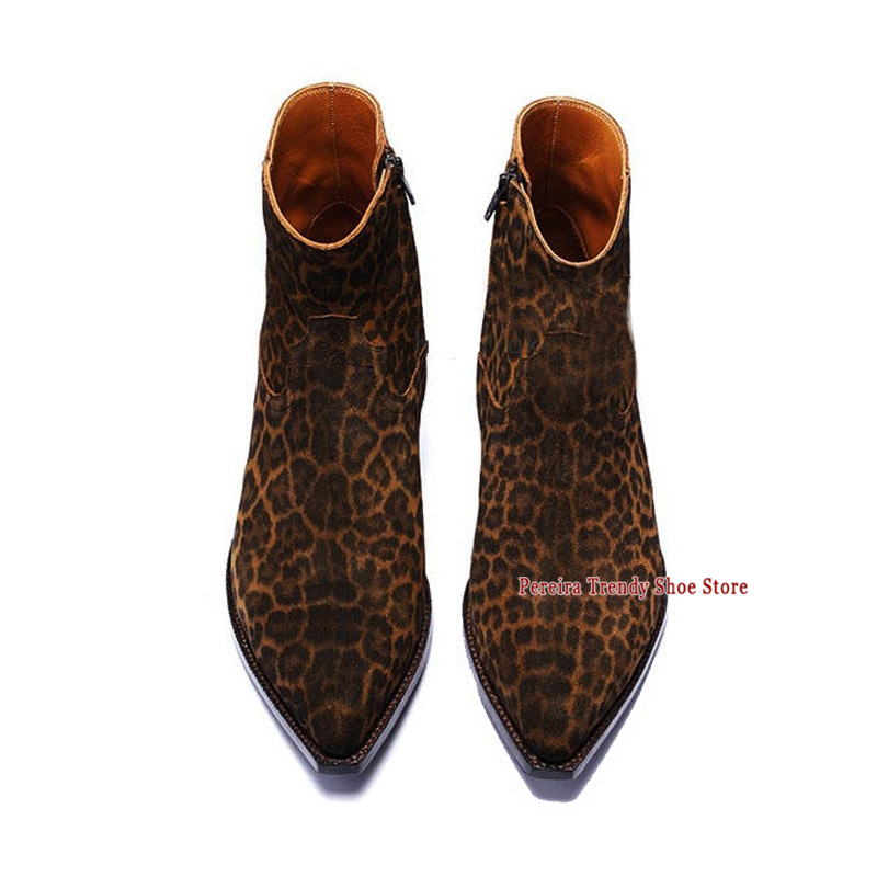 Leopard Print Thick Heel Chels - đánh giá và giá Men Shoes H&M