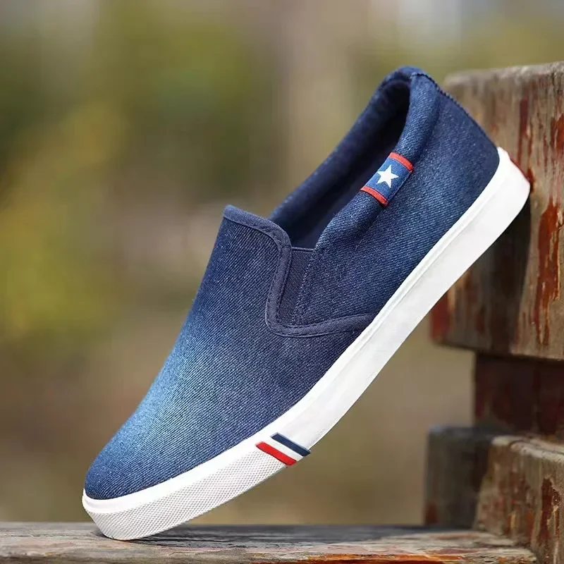Denim Men's Canvas Shoes Slip- - đánh giá và giá Men Shoes Vans
