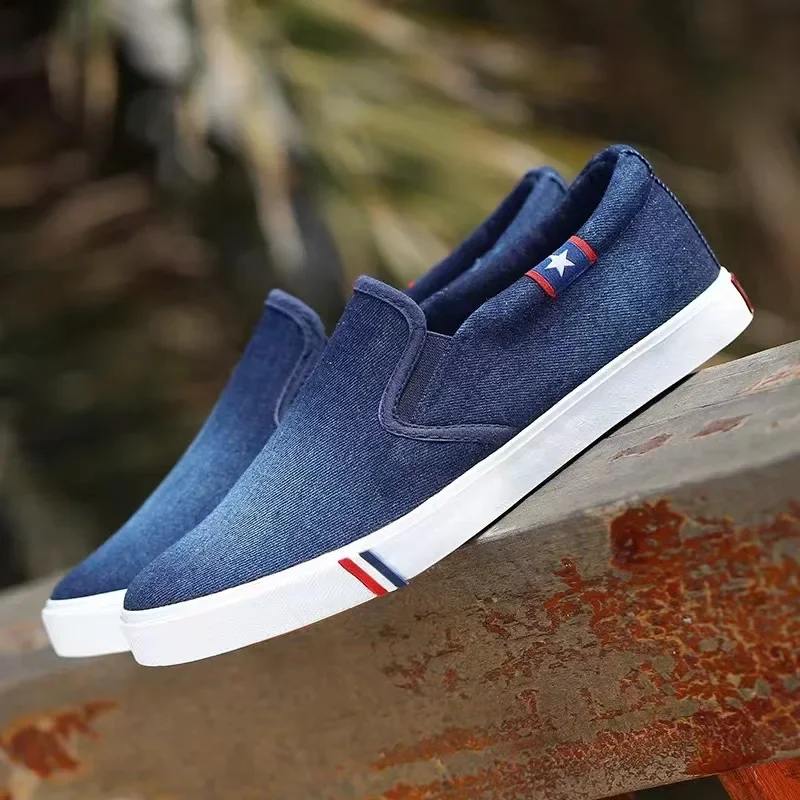 Denim Men's Canvas Shoes Slip- - đánh giá và giá Men Shoes Vans