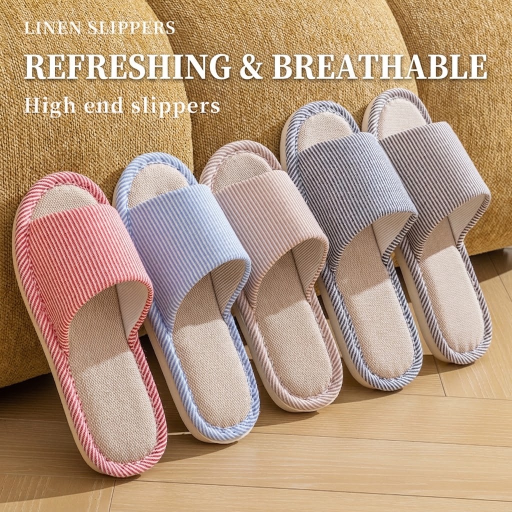 Breathable Flax Linen Slippers - đánh giá và giá Men'S Shoes To Women'S Size